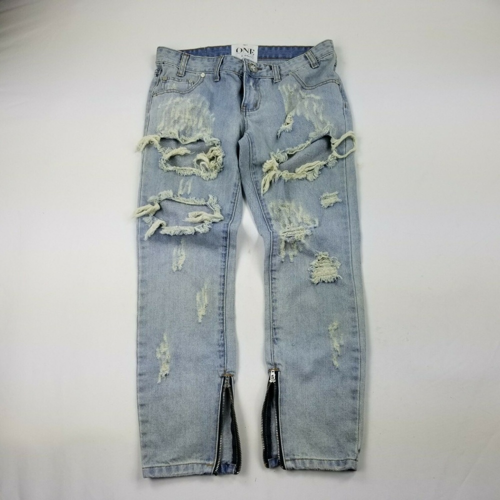 One by Teaspoon 26 Womens Jeans Trashed Freebird D